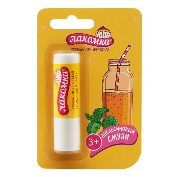Лакомка помада гигиен Апельсин смузи 2,8г