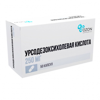 Урсодезоксихолевая к-та капс 250мг №50