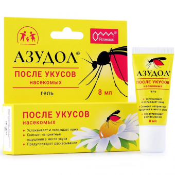 Азудол гель п/укусов комаров 8мл