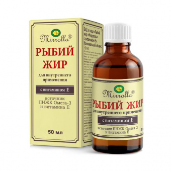 Мирролла рыбий жир с вит Е 50мл