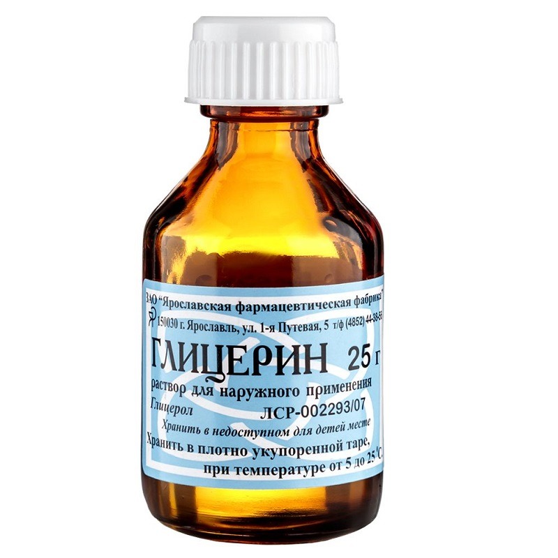 Глицерин р-р д/наруж прим 25г