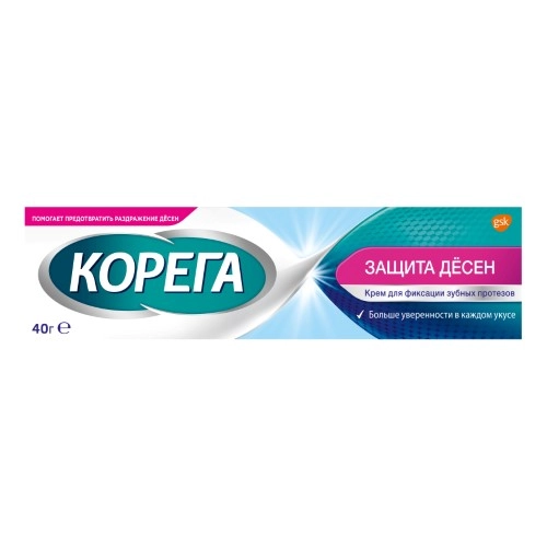 Корега Защита десен крем д/фикс зуб протезов экстра сил 40г