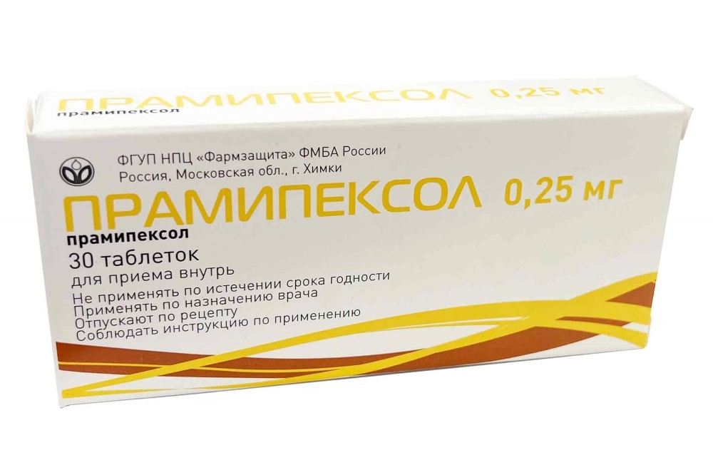 Прамипексол тбл 0,25мг №30