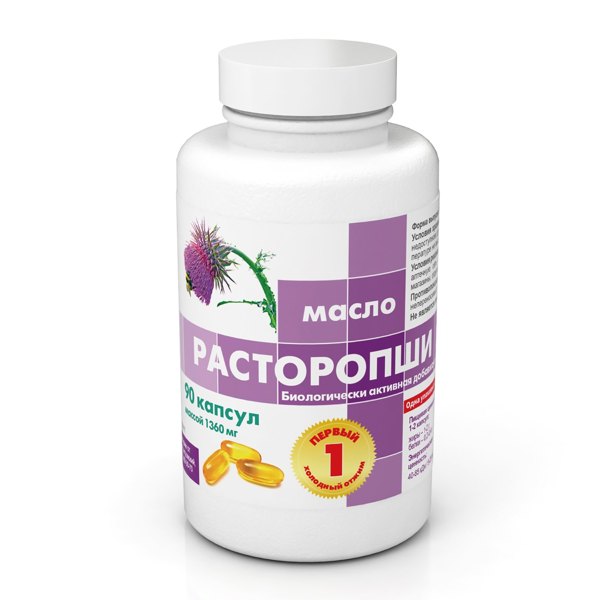 Расторопша масло капс №90