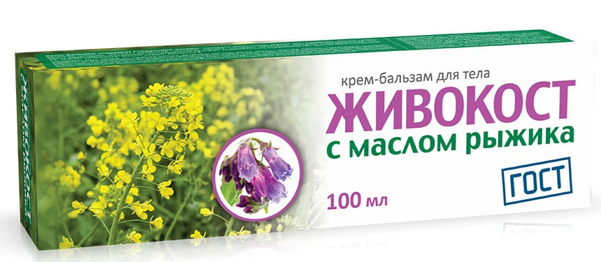 Живокост крем-бальзам д/суставов Масло рыжика 100мл