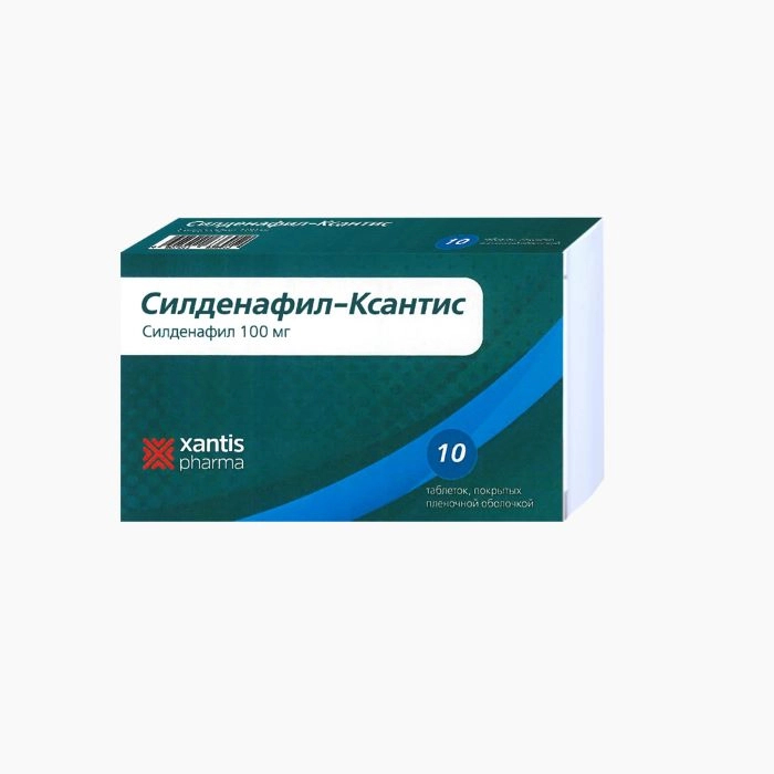Силденафил-Ксантис тбл п/п/о 100мг №10
