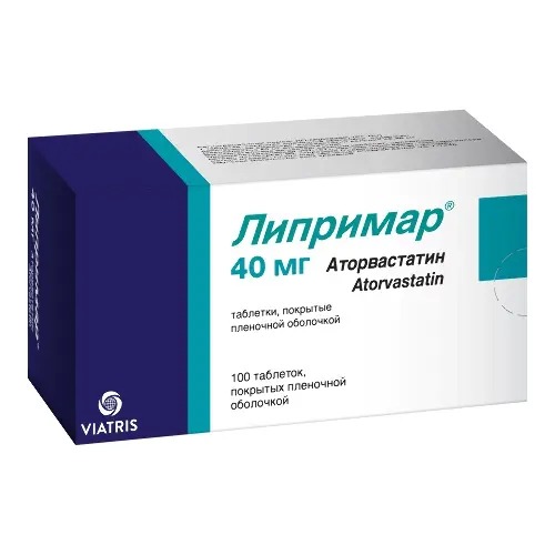 Липримар тбл п/п/о 40мг №100