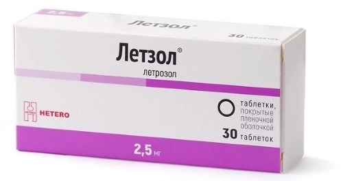Летзол тбл п/п/о 2,5мг №30 блист 10*3