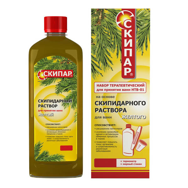 Скипар Р-р скипидарный д/ванн желтый 500мл