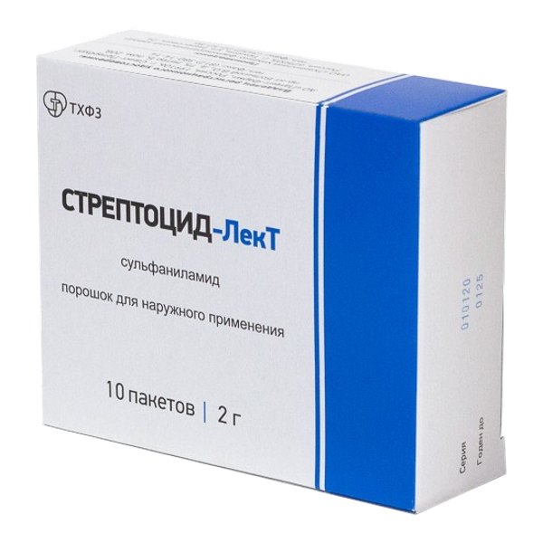 Стрептоцид-Лект пор наруж 2г №10