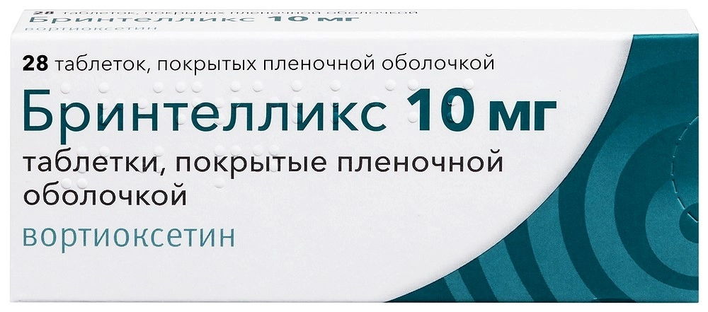 Бринтелликс тбл п/п/о 10мг №28