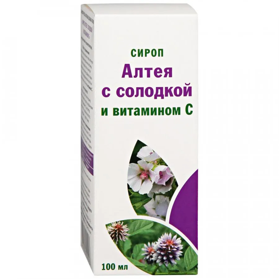 Алтея сироп с солодкой и  витС фл.100мл