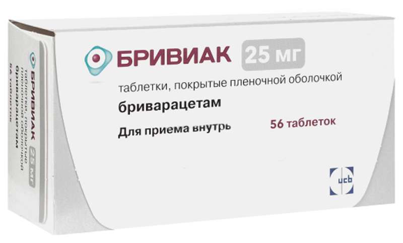 Бривиак тбл п/п/о 25мг №56
