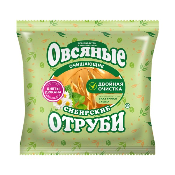 Отруби Сибирские овсяные очищающие 200г