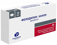Фелодипин Канон тбл пролонг высв п/п/о 10мг №30