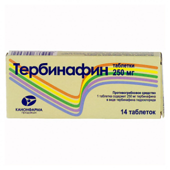 Тербинафин Канон тбл 250мг №14