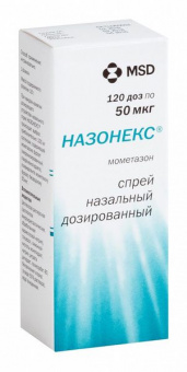 Назонекс спрей наз дозир 50мкг/доза 18г 120доз