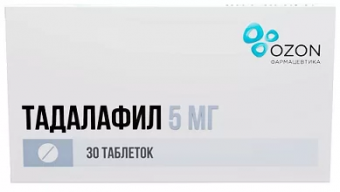 Тадалафил тбл п/п/о 5мг №30
