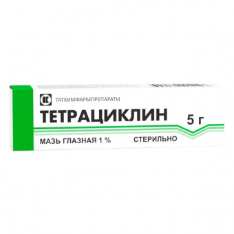 Тетрациклин мазь гл 1% 5г №1