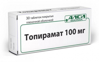 Топирамат-АЛСИ тбл п/п/о 100мг №30 яч конт 10*3