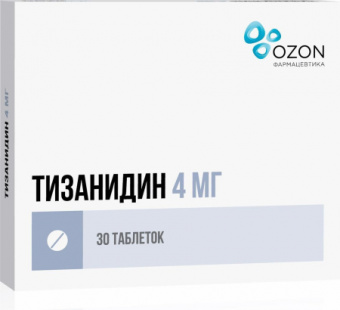 Тизанидин тбл 4мг №30
