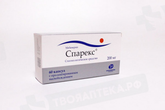 Спарекс капс пролонг высв 200мг №60 яч конт 10*6