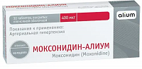 Моксонидин-Алиум тбл п/п/о 400мкг №30