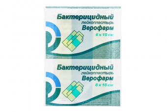 Верофарм лейкопластырь бактериц 6х10см №1