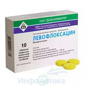 Левофлоксацин тбл п/п/о 500мг №10 яч конт 10*1