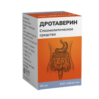 Дротаверин тбл 40мг №100 фл п/м