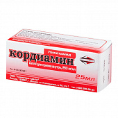 Кордиамин капли д/пр внутрь 250мг/мл 25мл