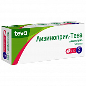 Лизиноприл-Тева тбл 5мг №30