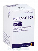 Беталок Зок тбл пролонг высв п/о 100мг №30