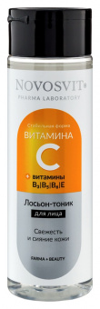 Новосвит Лосьон-тоник д/лица с витамином С 200мл