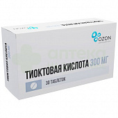 Тиоктовая к-та тбл п/п/о 300мг №30