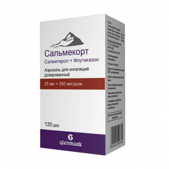 Сальмекорт аэр д/инг дозир 25мкг+250мкг/доза 120доз