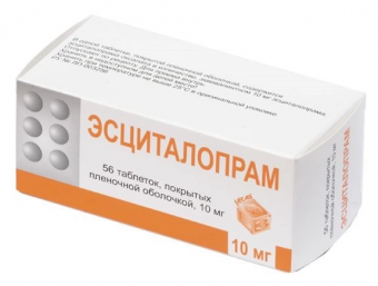 Эсциталопрам тбл п/п/о 10мг №56
