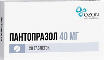 Пантопразол тбл кишечнор п/о 40мг №28