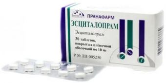 Эсциталопрам тбл п/п/о 10мг №30