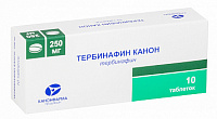 Тербинафин Канон тбл 250мг №10