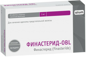 Финастерид-OBL тбл п/п/о 5мг №90 яч конт 30*3