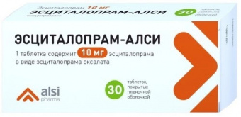 Эсциталопрам тбл п/п/о 10мг №30