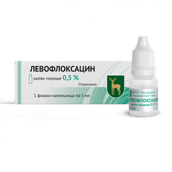 Левофлоксацин капли гл 0,5% 5мл №1 фл-кап
